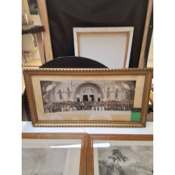 PHOTO ANCIENNE CADRE DORE