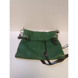 SAC A MAIN CUIR VERT
