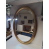 MIROIR OVALE BORD DORE