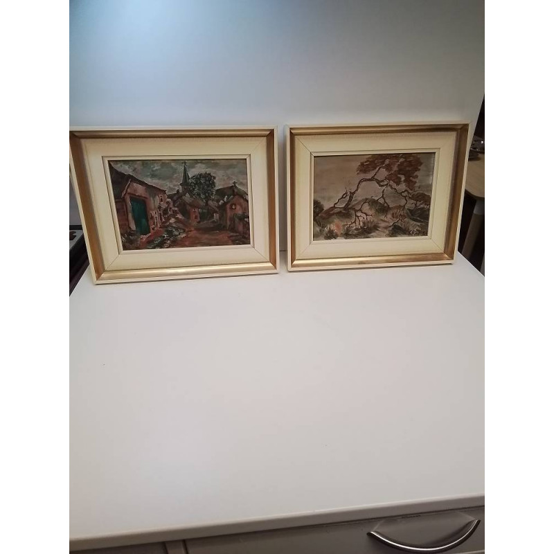 HUILE SUR PANNEAU SIGNEE