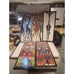PEINTURE THEME GIRAFE LA PIECE