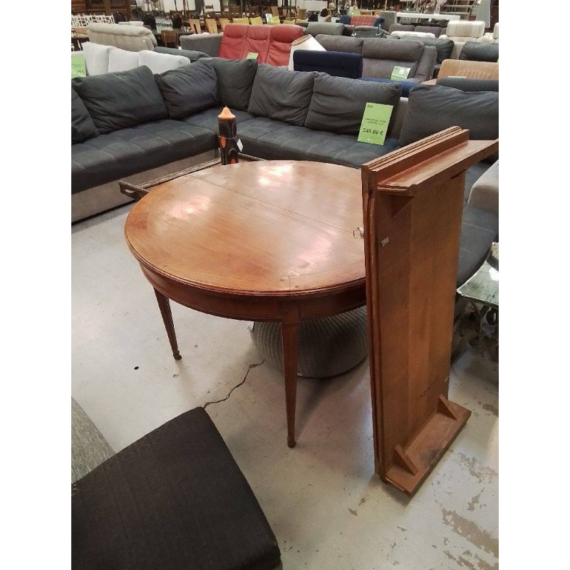 TABLE RONDE EN MERISIER AVEC 2 ALLONGES (0,45)