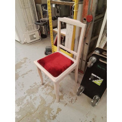 CHAISE ART DECO BLANCHE...