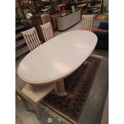TABLE OVALE + 2 ALLONGES 
