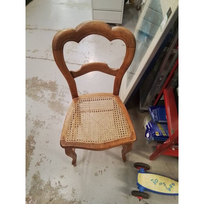 CHAISE ANCIENNE CANNAGE 