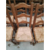 LOT DE 6 CHAISES ASSISES PAILLES 