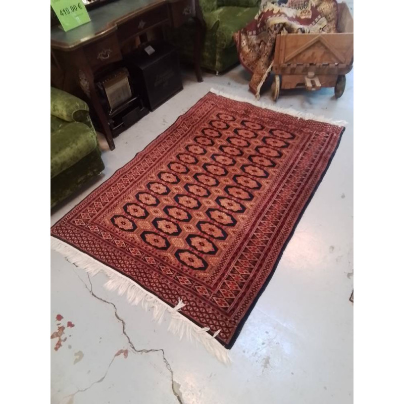 TAPIS TON ROUGE ET BLEU