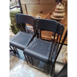 LOT 6 CHAISES PVC