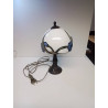 LAMPE STYLE TIFFANY PM FLEURS BLEU