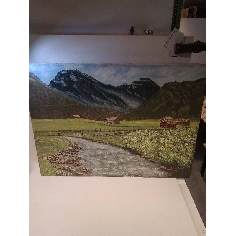 HUILE SUR TOILE TERRERI NESTO
