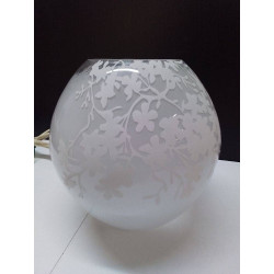 LAMPE BOULE EN VERRE 