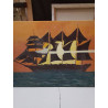 HUILE SUR TOILE BÂTEAU 