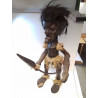 STATUETTE BOIS AFRICAINE HOMME A LA LANCE