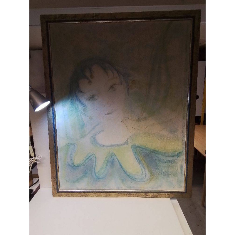 TABLEAU CRAYON SIGNE SIMON