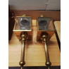 LOT LAMPE DE FIACRE LAITON GM