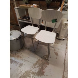 LOT 4 CHAISES FORMICA 
