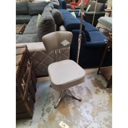 CHAISE STYLE INDUSTRIEL GRISE