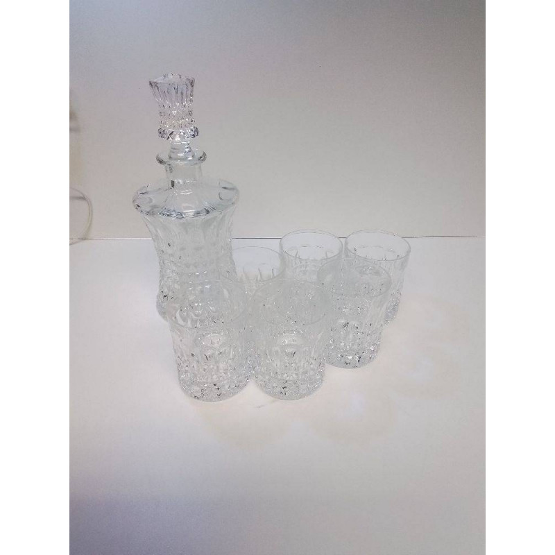 BOUTEILLE + 6 VERRES A WHISKY 