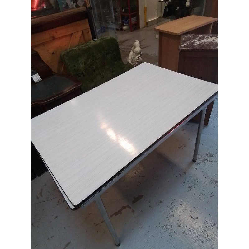 TABLE FORMICA BLANCHE 