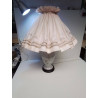 LAMPE A POSER CERAMIQUE MOTIF FLEURS 