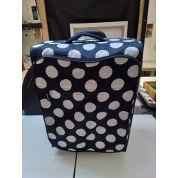 VALISE BLEU A POIS 