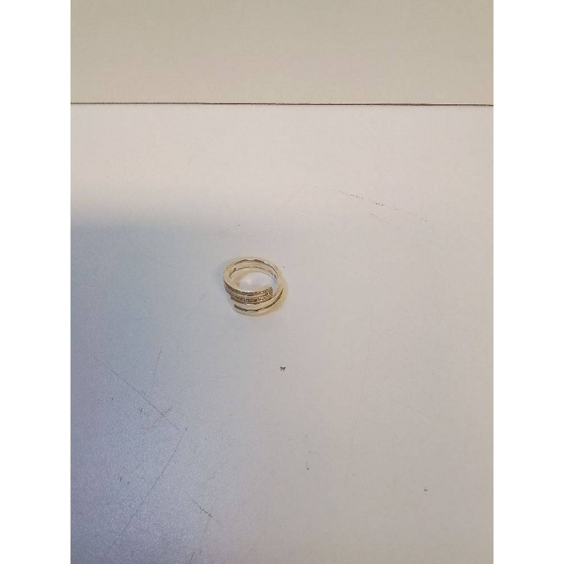 BAGUE STRASS EN ARGENT