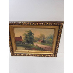 PEINTURE SUR HUILE SIGNÉ 