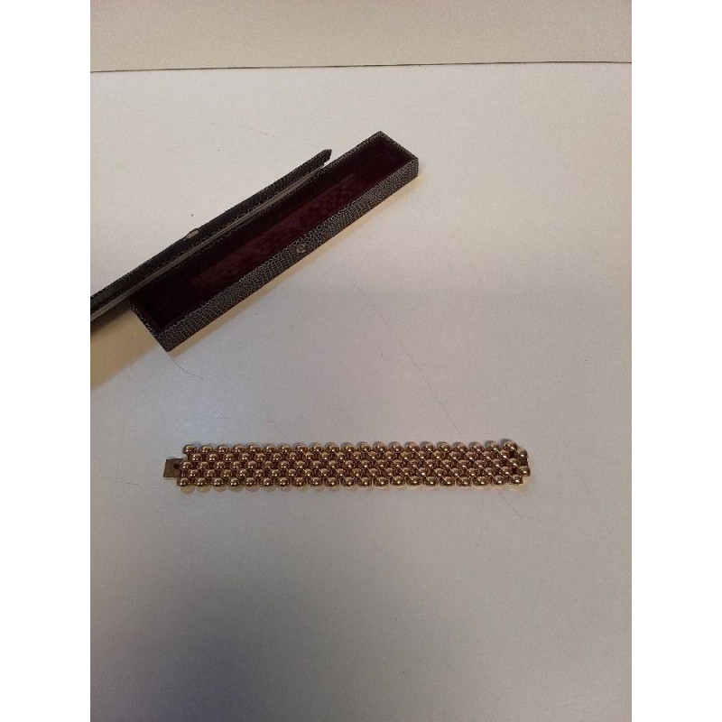 BRACELET PLAQUE OR 