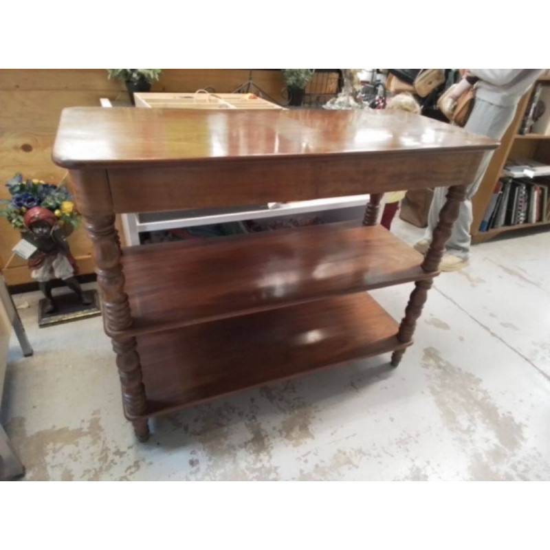 CONSOLE MERISIER 2 TIROIRS 