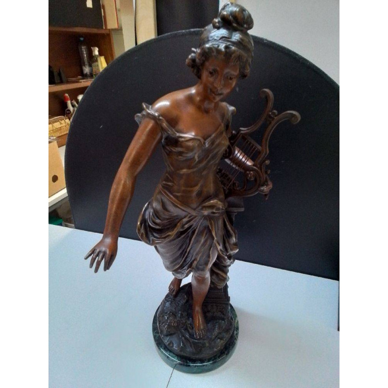 STATUETTE RÉGULE SIGNÉE + ESTAMPILLÉ 