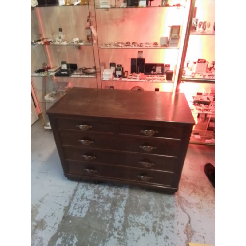 COMMODE ANCIENNE 5 TIROIRS 