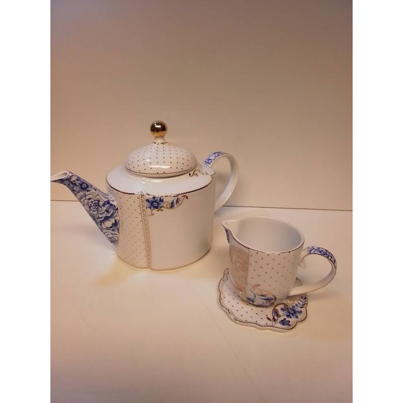 THÉIÈRE ET TASSE HOLLANDAIS 