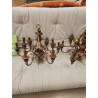 LUSTRE BOIS 9 FEUX