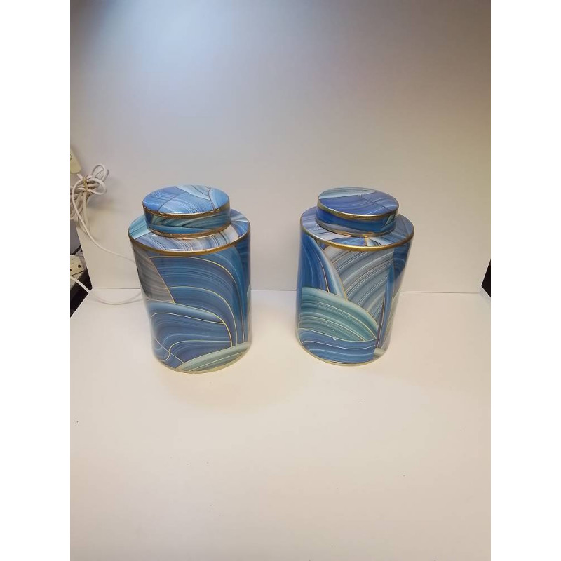 POT COUVERT BLEU LA PIECE