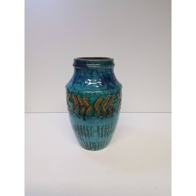 VASE ALLEMAND BLEU MM
