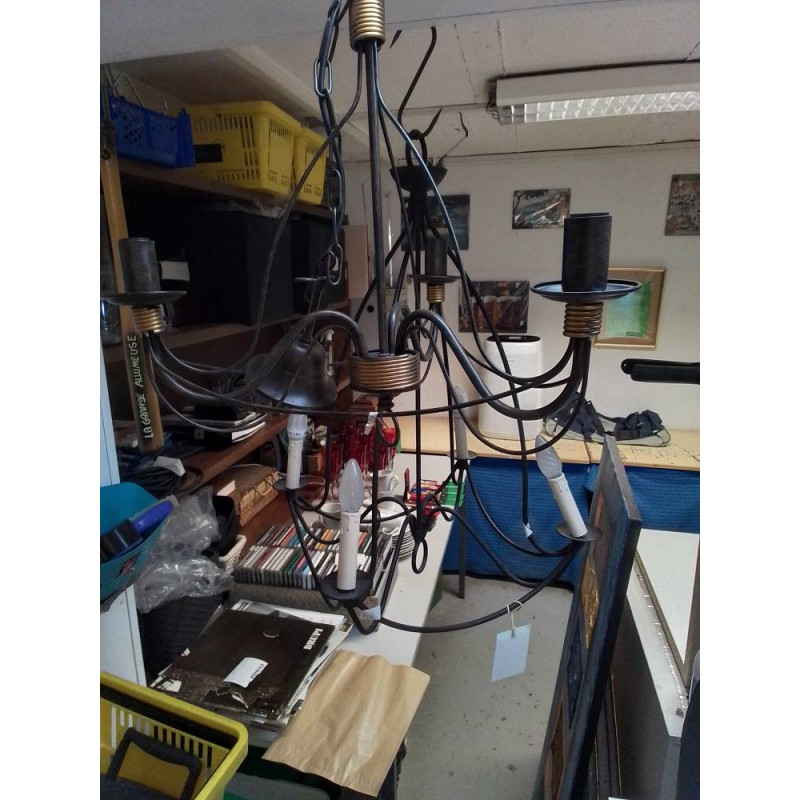 LUSTRE METAL 3 FEUX 