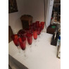 LOT DE 6 VERRES ROUGE LA PIECE