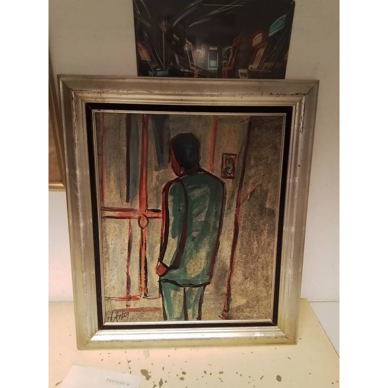 HUILE SUR CARTON DE HENRY DANTY FENETRE