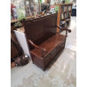 BANC ANCIEN BOIS 4 TIROIRS 
