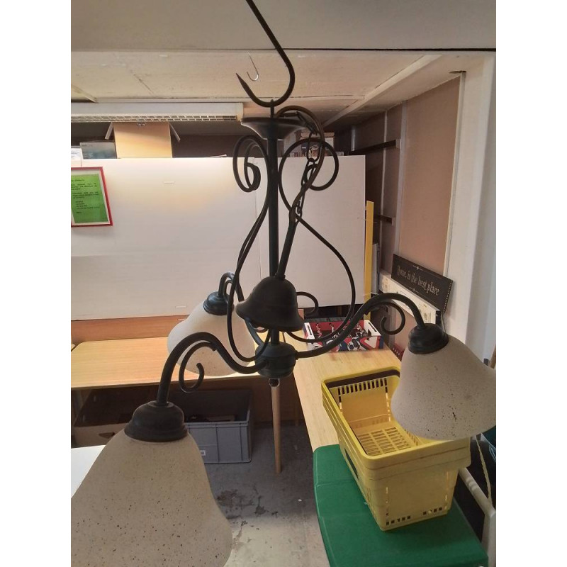 LUMINAIRE METAL 3 FEUX
