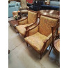 FAUTEUIL TISSU JAUNE LA PIECE