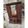 VESTIAIRE ANCIEN EN BOIS 2 PORTES