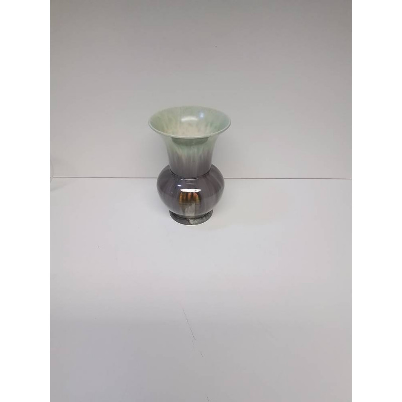 VASE ALLEMAND MAUVE ET BLEU