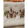 LUSTRE BOIS 9 FEUX