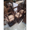 LOT 6 CHAISES ANCIENNE ASSISES OSIER