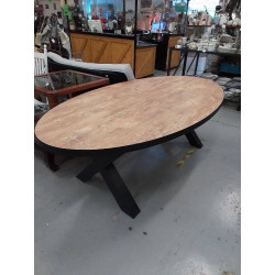 TABLE MODERNE PLATEAU OVALE...