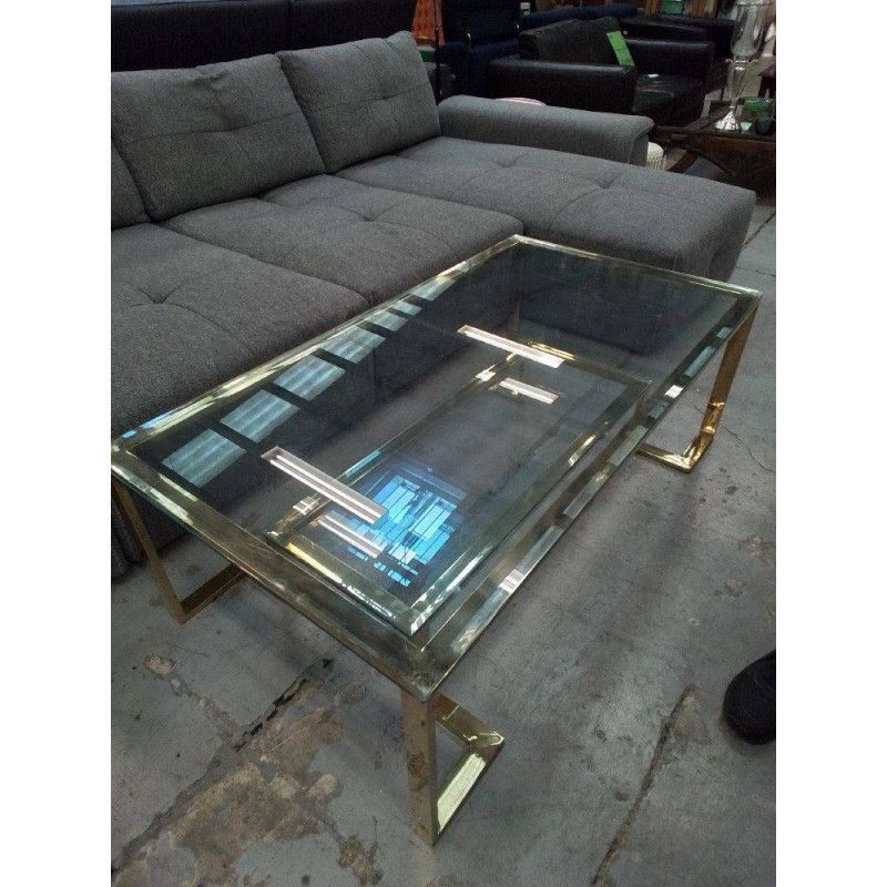 TABLE BASSE EN VERRE DESIGN 