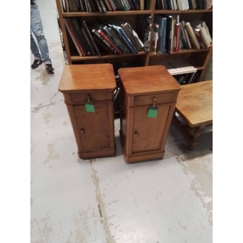 CHEVET EN BOIS 1 TIROIR 1 PORTE
