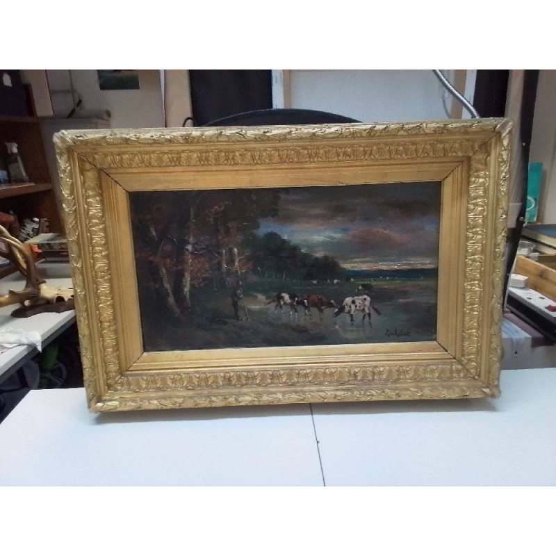 HUILE SUR TOILE SIGNÉE RICHELET