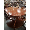 TABLE EN BOIS OVALE AVEC ALLONGE 
